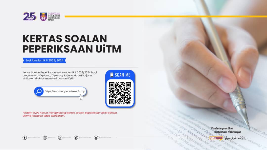 Kertas Soalan Peperiksaan Sesi II 2023/2024 Kini Tersedia di Sistem EQPS