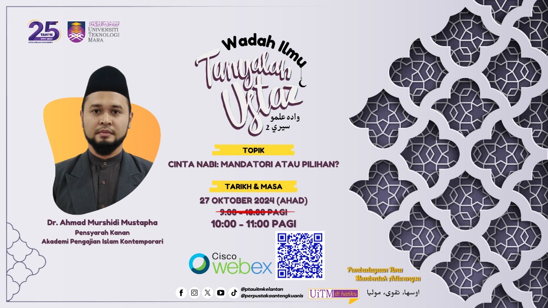 Wadah Ilmu : Tanyalah Ustaz Siri 2 : Cinta Nabi: Mandatori Atau Pilihan