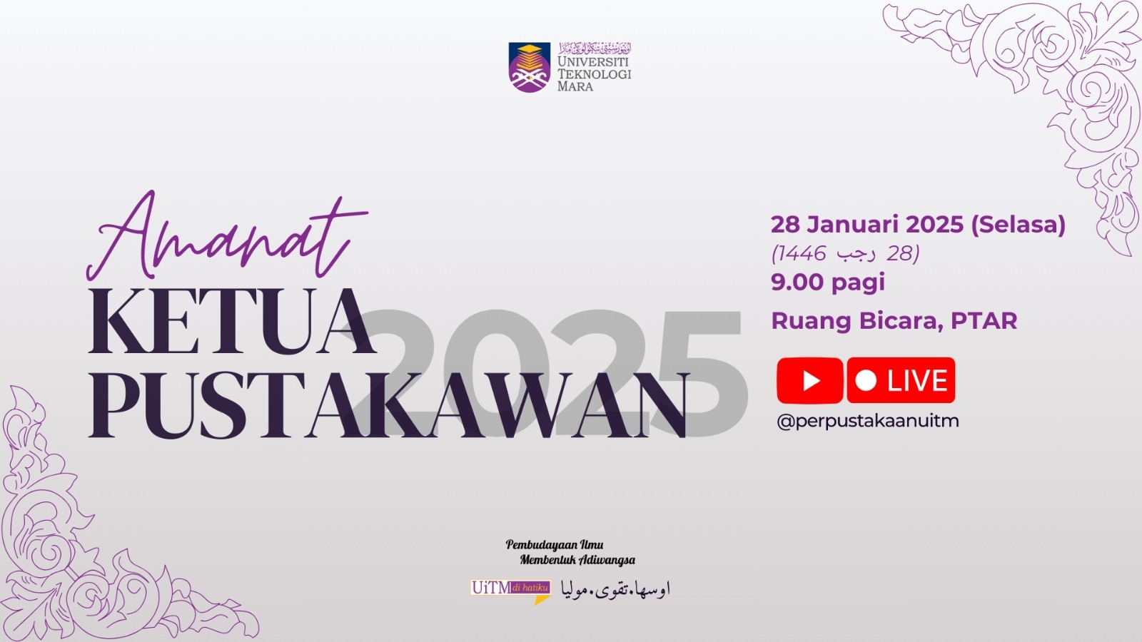 Amanat Ketua Pustakawan UiTM 2025